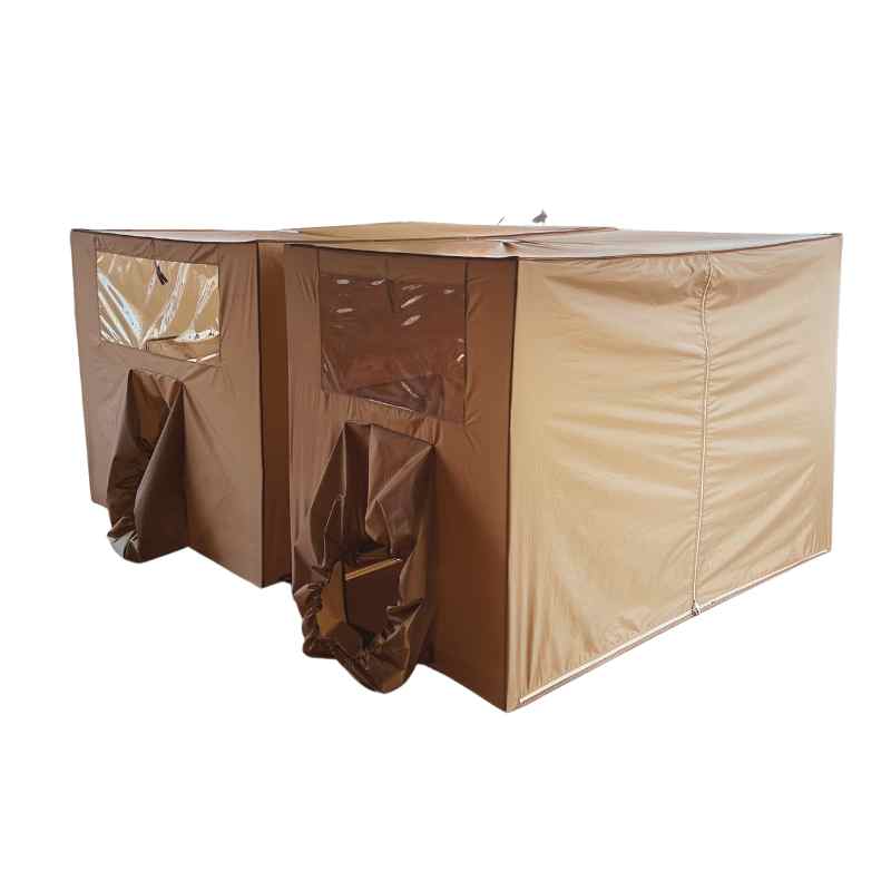 WIMAN Cooling Tent - มุ้งแอร์เก็บความเย็น วิมานแอร์ สีน้ำตาล 4 ฟุต และ 5 ฟุต