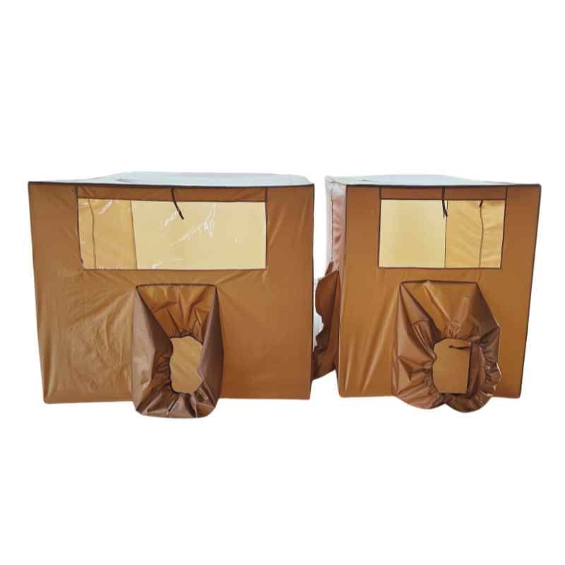 WIMAN Cooling Tent - มุ้งแอร์เก็บความเย็น วิมานแอร์ สีน้ำตาล 4 ฟุต และ 5 ฟุต