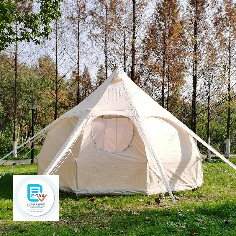 New Lotus Tent Canvas  เต็นท์ทรงดอกบัว สวยงาม ทนทุกสภาพอากาศ คุณภาพดี กันน้ำได้ดี 100%