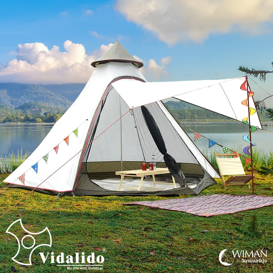 Vidalido TT-350 waterproof camping tent สำหรับ 4-6 คน